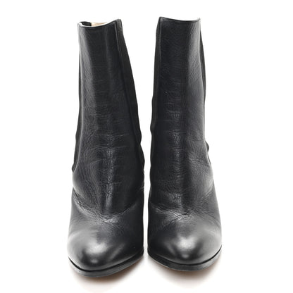 Chanel Calfskin Interlocking CC Calf Boots 38.5 Black 3 of 10