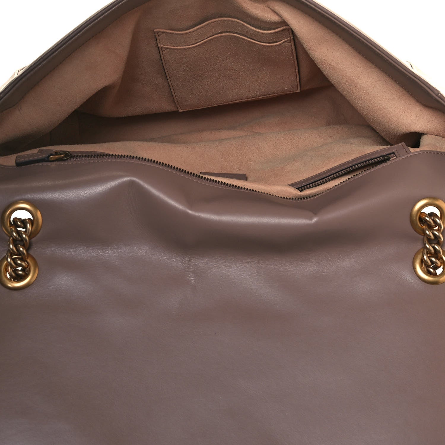 Gucci Calfskin Matelasse Large GG Marmont Shoulder Bag Porcelain Rose 5 of 19