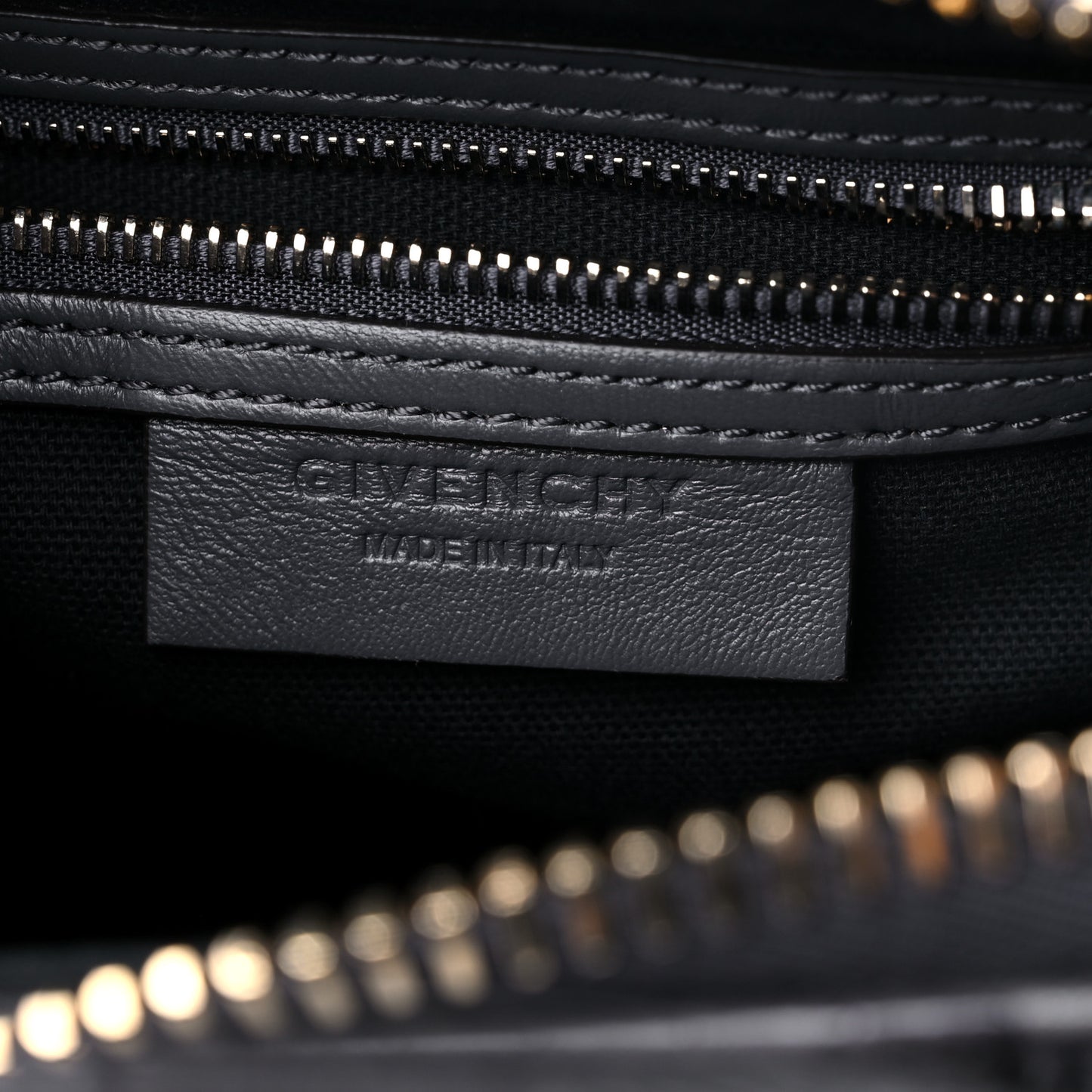 Calfskin Crocodile Embossed Mini Antigona Storm Grey