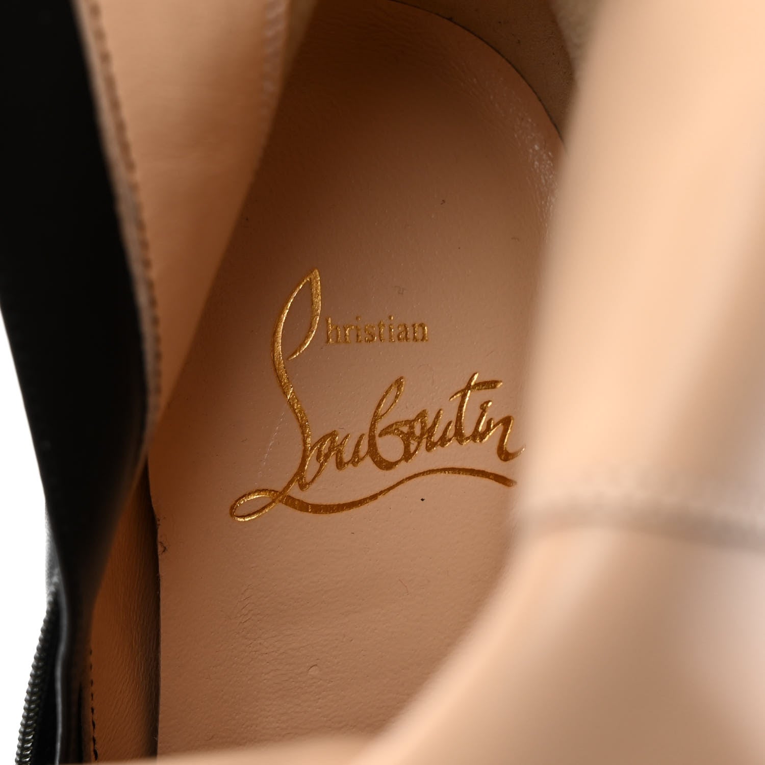 Christian Louboutin Calfskin Bianca Botta 140 Knee Boots 36 Black 7 of 9