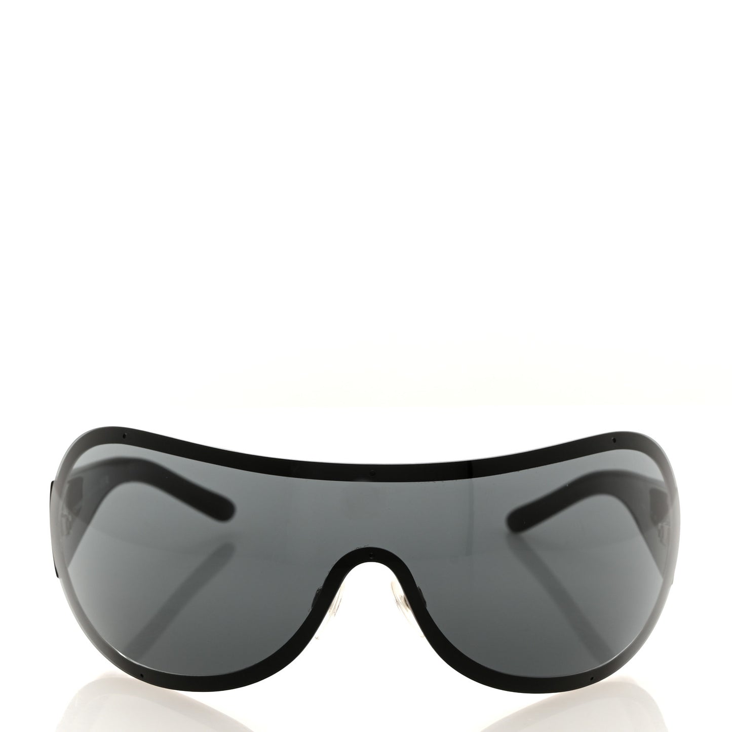Shield Crystal CC Logo Sunglasses 4148 B Black