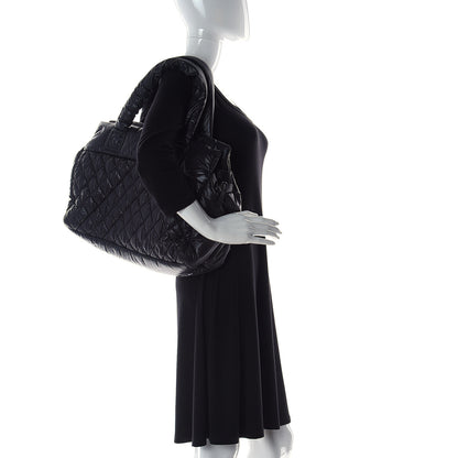 Chanel Nylon Coco Cocoon Zipped Tote Black 4 of 13