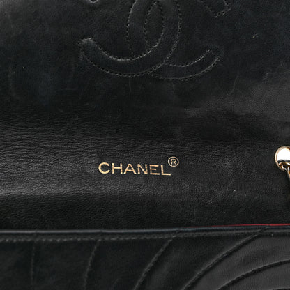 Chanel Lambskin Stitched Single Flap Black 12 of 14