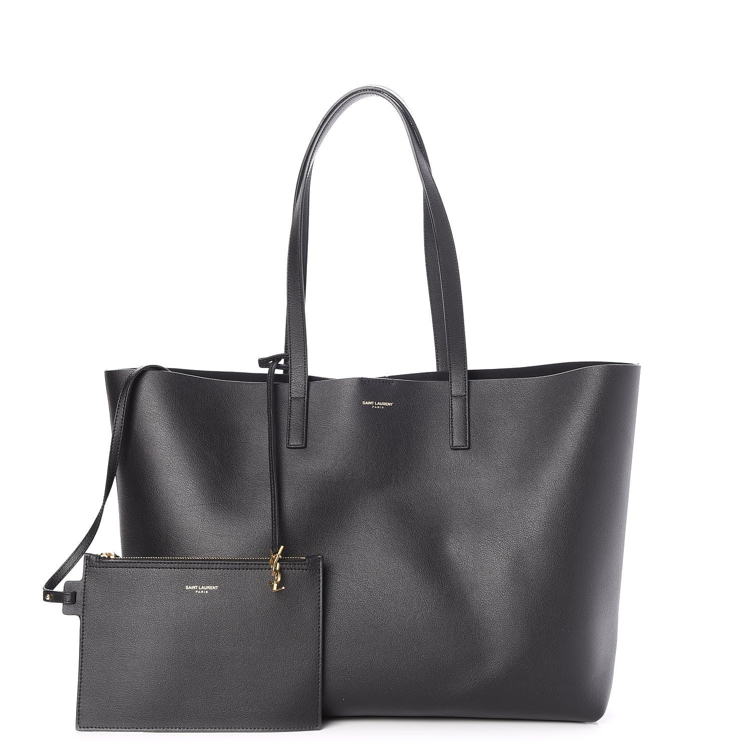 Saint Laurent Calfskin Large Shopping Tote Black 1 of 7