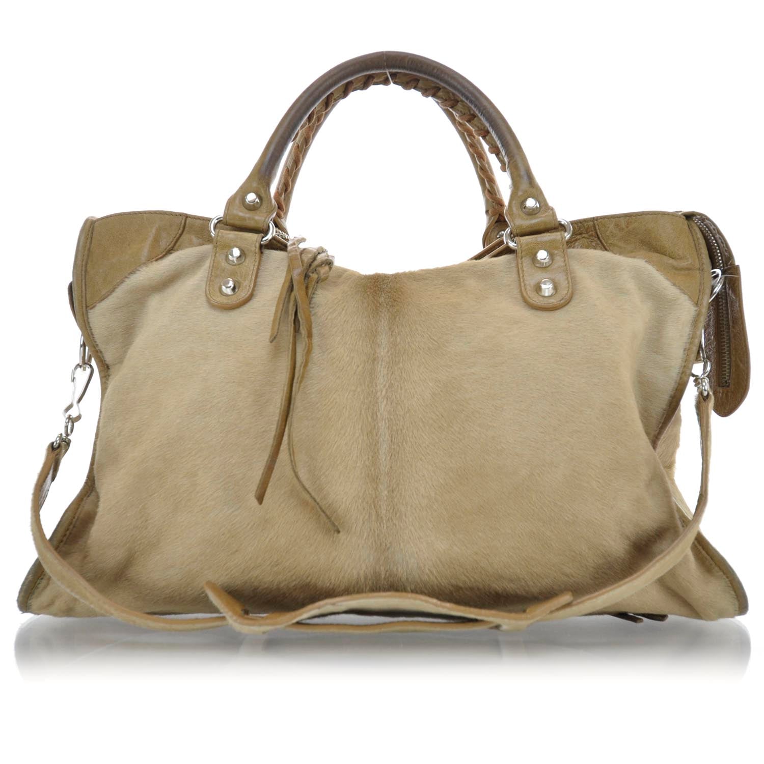 Balenciaga Pony Hair City Naturale 3 of 9