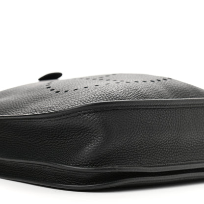 Hermes Taurillon Clemence Evelyne III PM Black 9 of 10