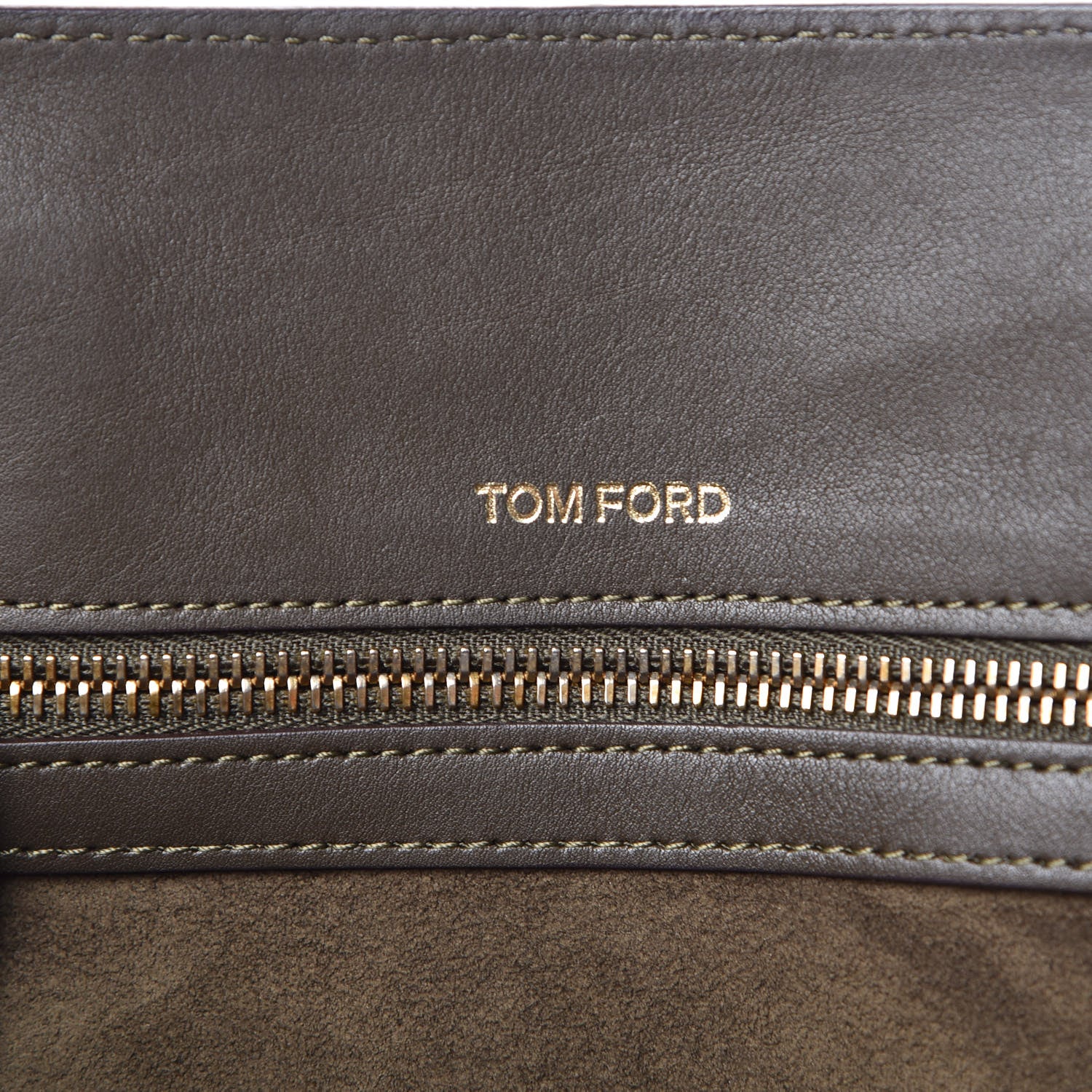 Tom Ford Calfskin Medium Jennifer Trap Tote Dark Green 6 of 12