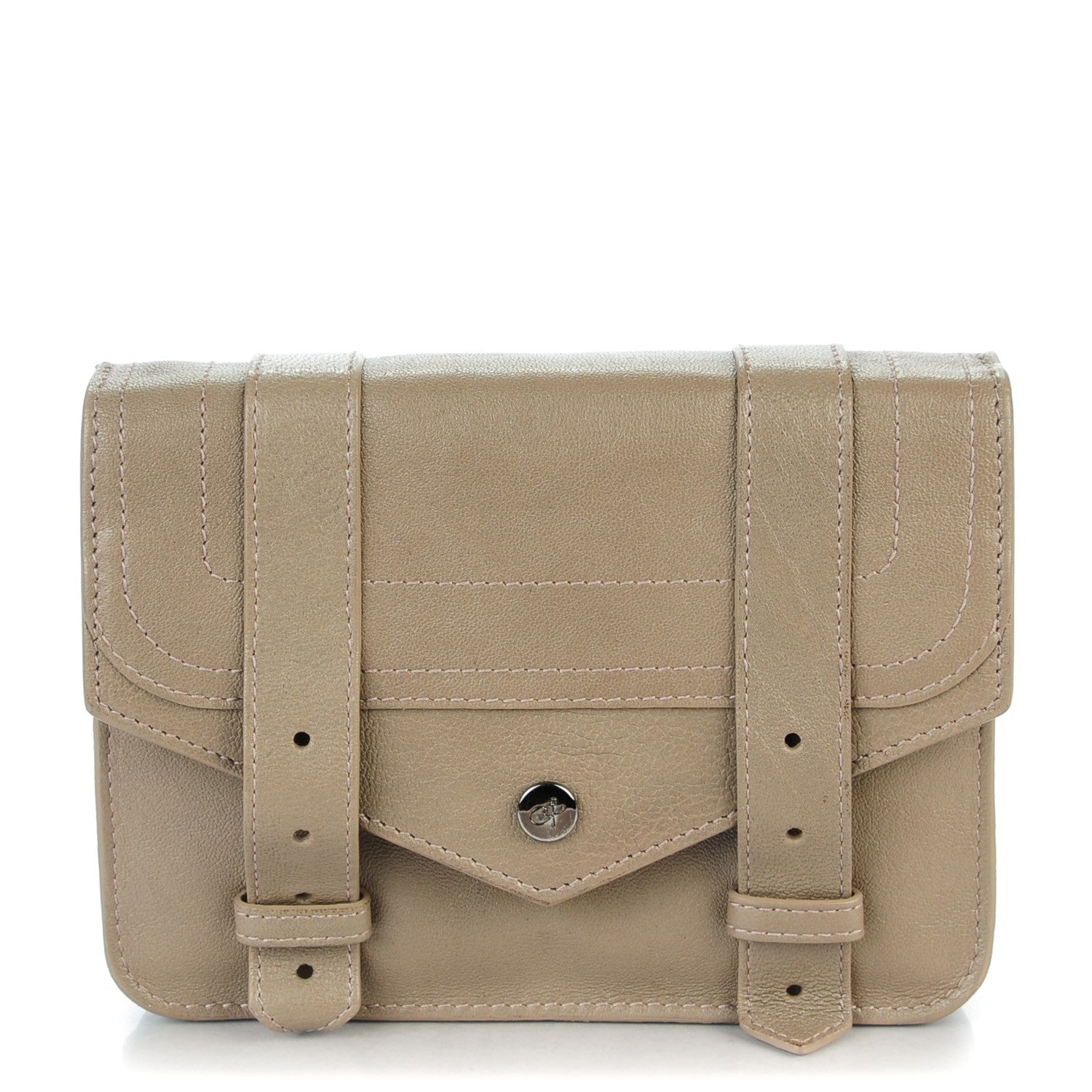 Proenza Schouler Lambskin PS1 Large Chain Wallet Smoke 1 of 6