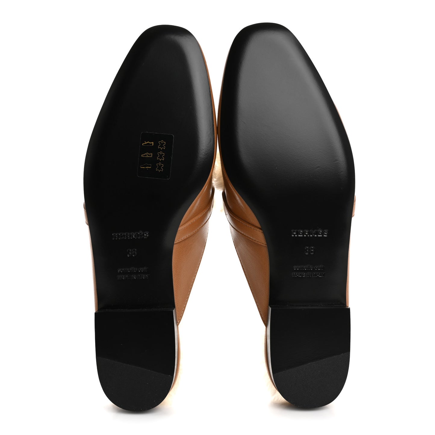 Goatskin Shearling Womens Oz Mules 38 Naturel Ecru