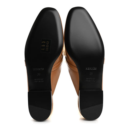 Hermes Goatskin Shearling Womens Oz Mules 38 Naturel Ecru 6 of 10