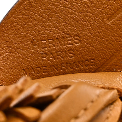 Hermes Milo Lambskin Grigri Rodeo Pegase Horse Bag Charm PM Sesame 3 of 5
