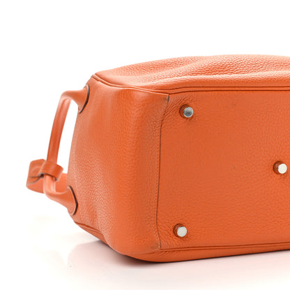Hermes Taurillon Clemence Lindy 30 Orange 8 of 10