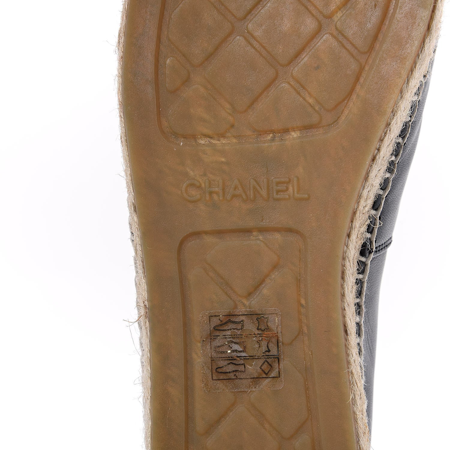 Chanel Lambskin CC Espadrilles 41 Black 7 of 10