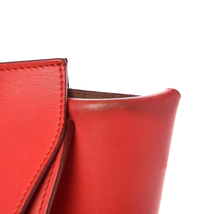 Celine Smooth Calfskin Small Tie Knot Tote Red 17 of 25