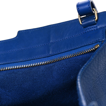 Saint Laurent Calfskin Small Classic Y Cabas Royal Blue 9 of 22