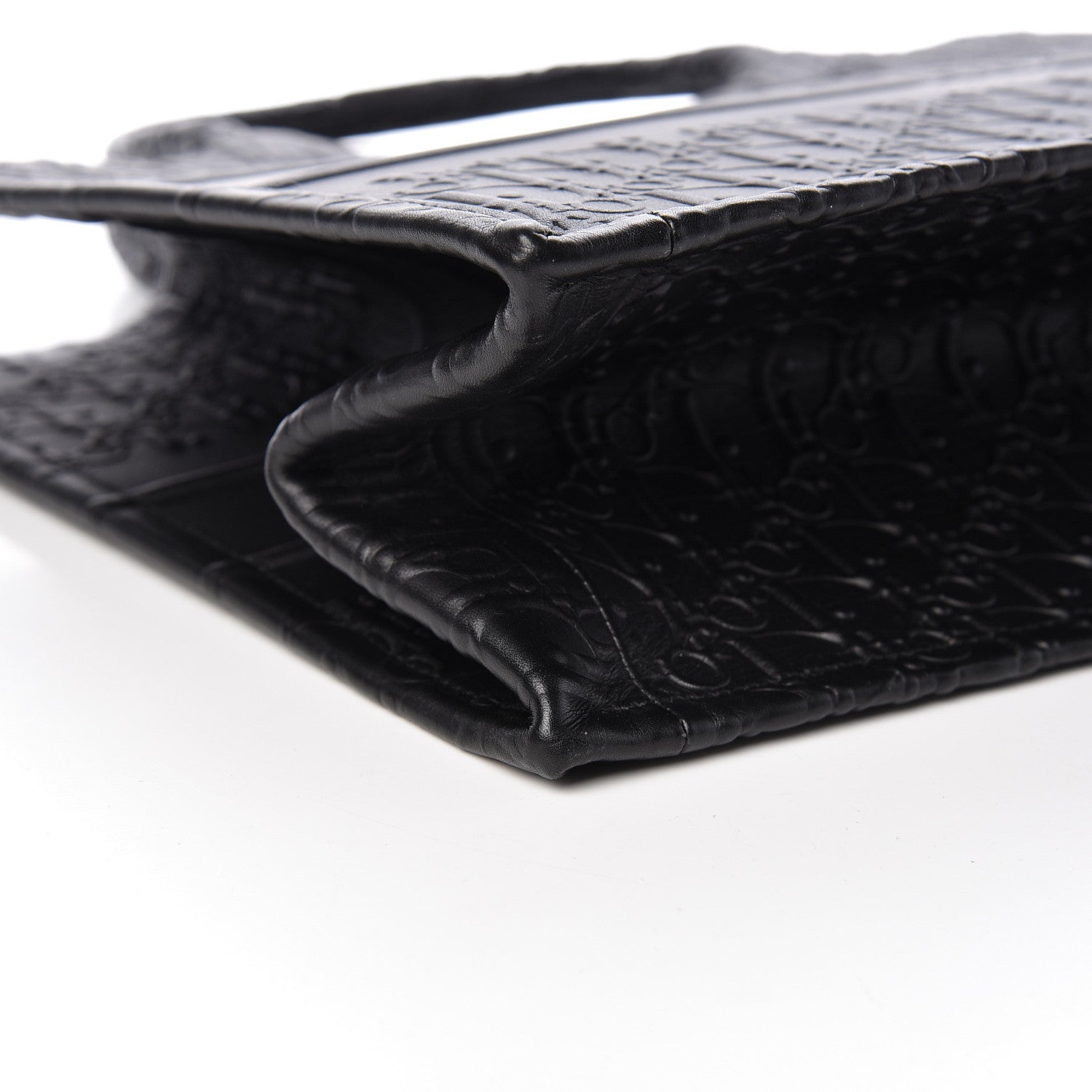 Christian Dior Oblique Calfskin Embossed Medium Book Tote Black 8 of 10