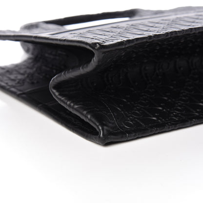 Christian Dior Oblique Calfskin Embossed Medium Book Tote Black 8 of 10