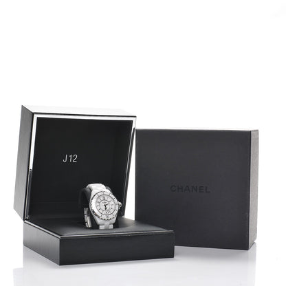 Chanel Stainless Steel Ceramic 33mm J12 Quartz Watch White 7 of 7