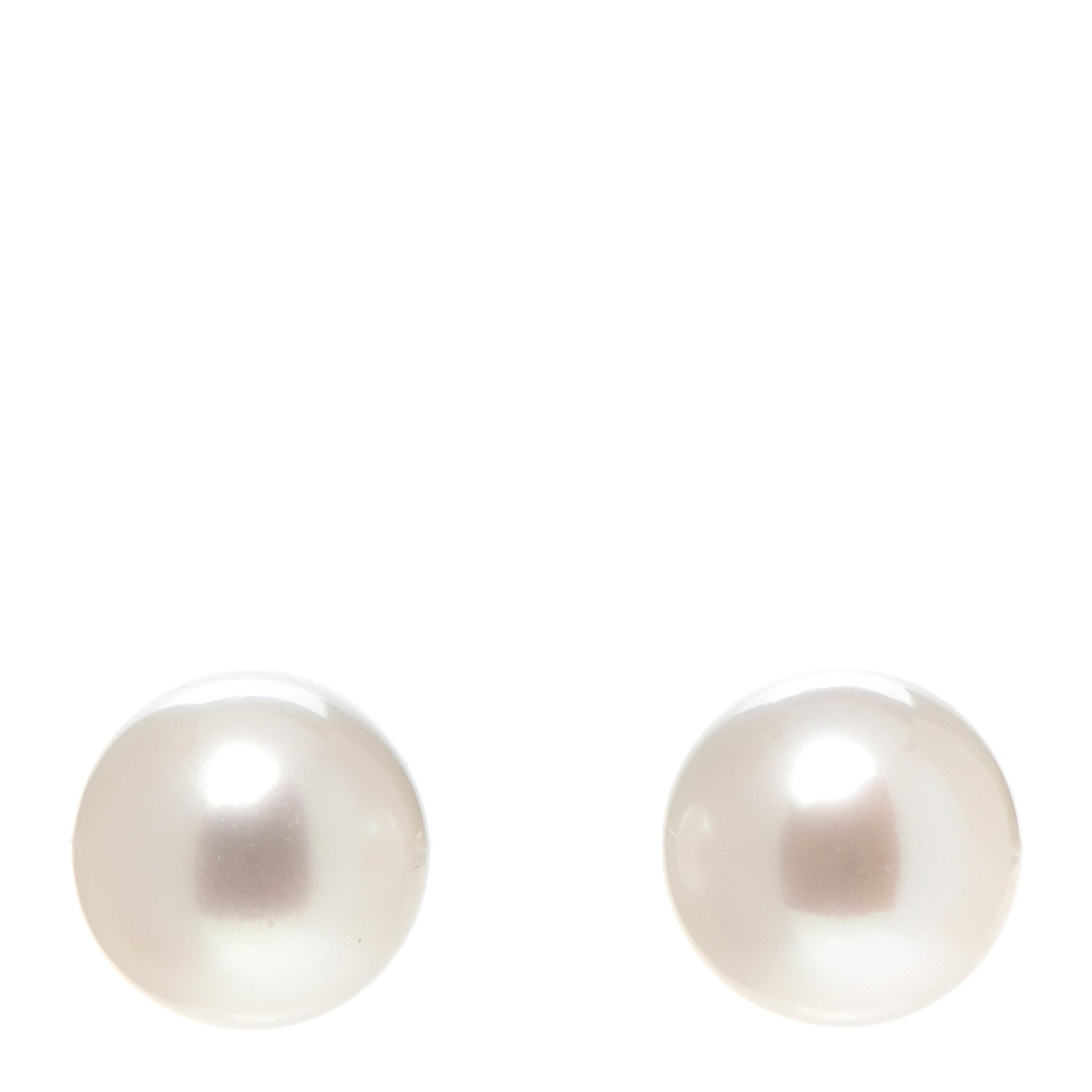 Tiffany Sterling Silver Freshwater Pearl 8-9mm Ziegfeld Earrings 1 of 5