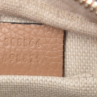 Gucci Pebbled Calfskin Small Soho Disco Bag Rose Beige 7 of 8