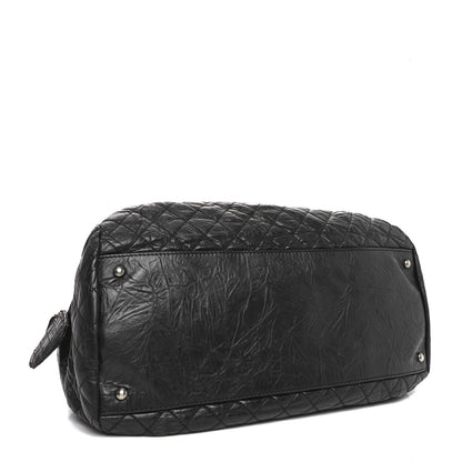 Chanel Aged Calfskin Coco Rider Bowling Bag Black 4 of 10