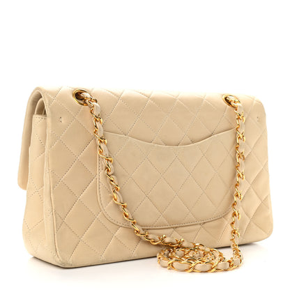 Chanel Lambskin Quilted Medium Double Flap Light Beige 3 of 12