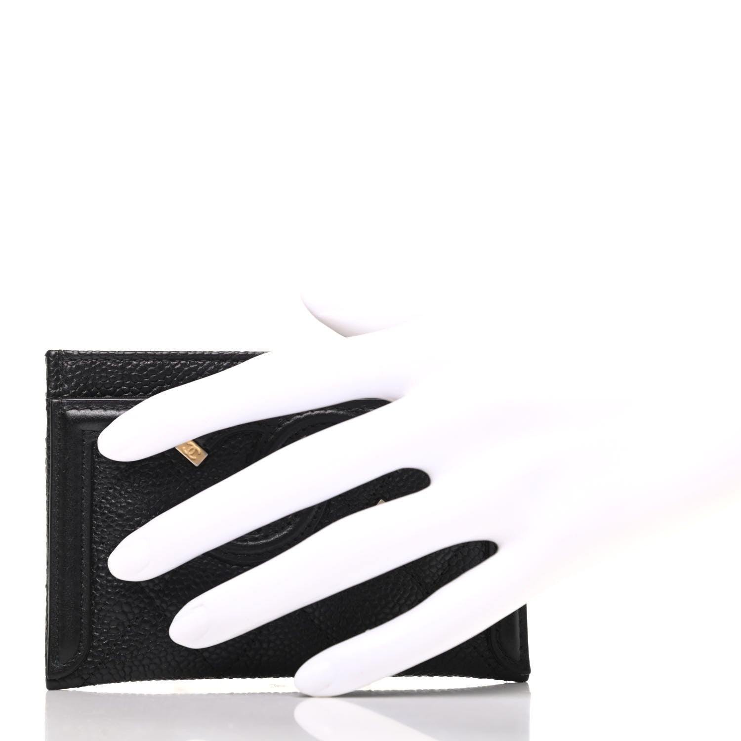 Chanel Caviar Quilted Filigree Card Holder Black 2 of 8