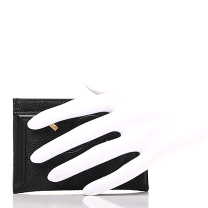 Chanel Caviar Quilted Filigree Card Holder Black 2 of 8