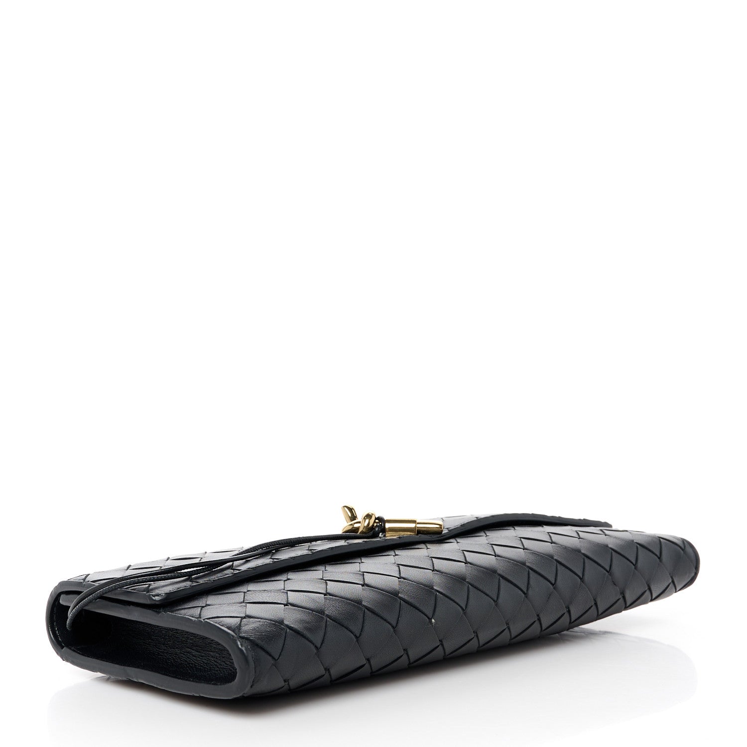 Bottega Veneta Nappa Intrecciato Long Andiamo Top Handle Clutch Black 4 of 10