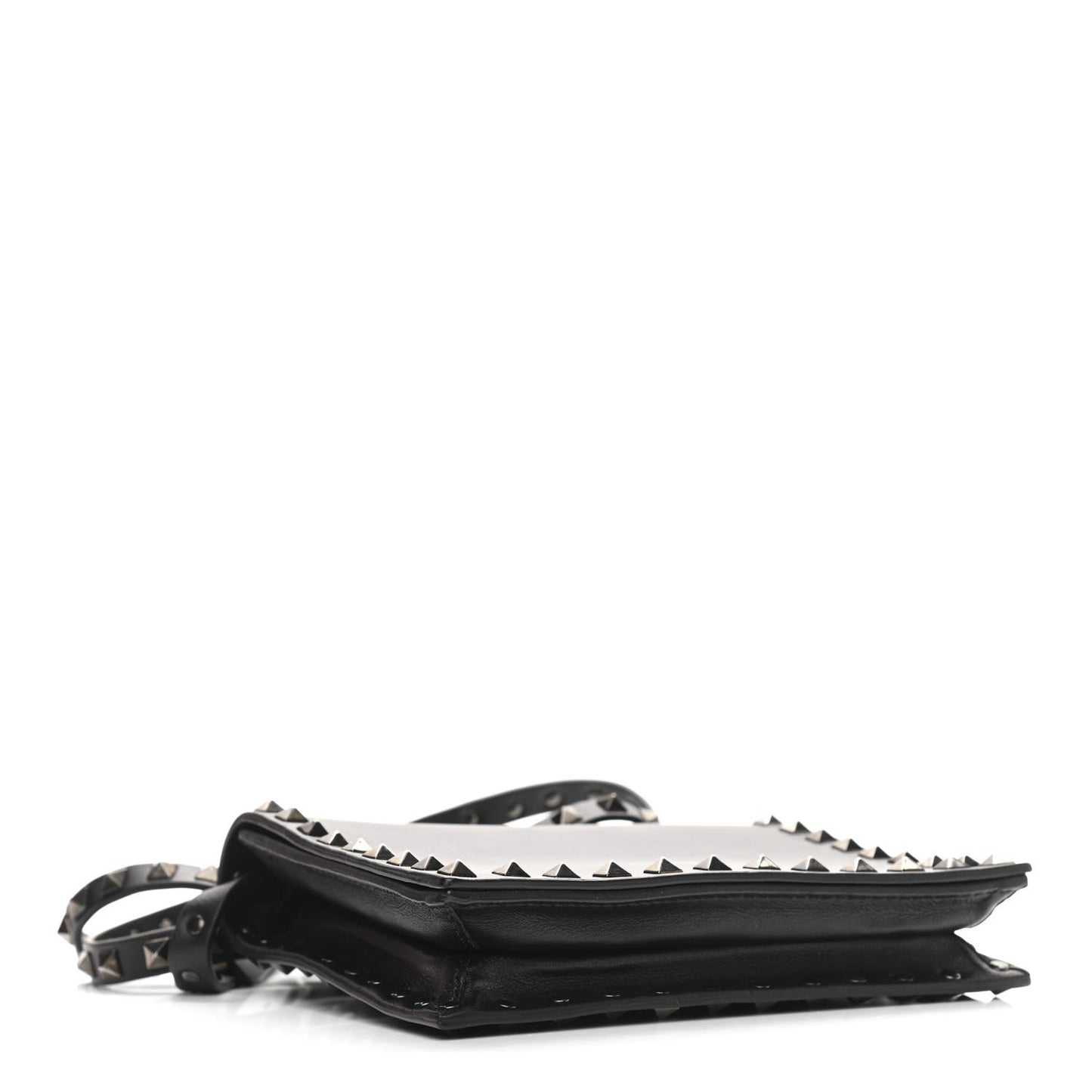 Vitello Rockstud Crossbody Bag Black