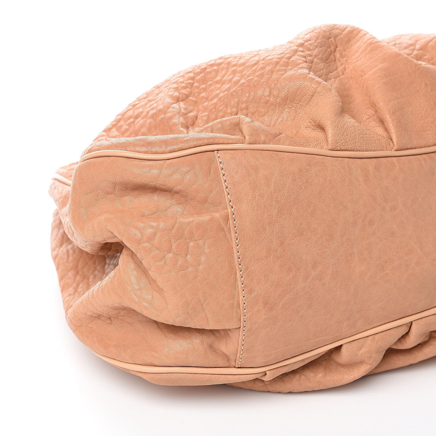 Fendi Crinkled Lambskin Mia Tote Camel 9 of 11