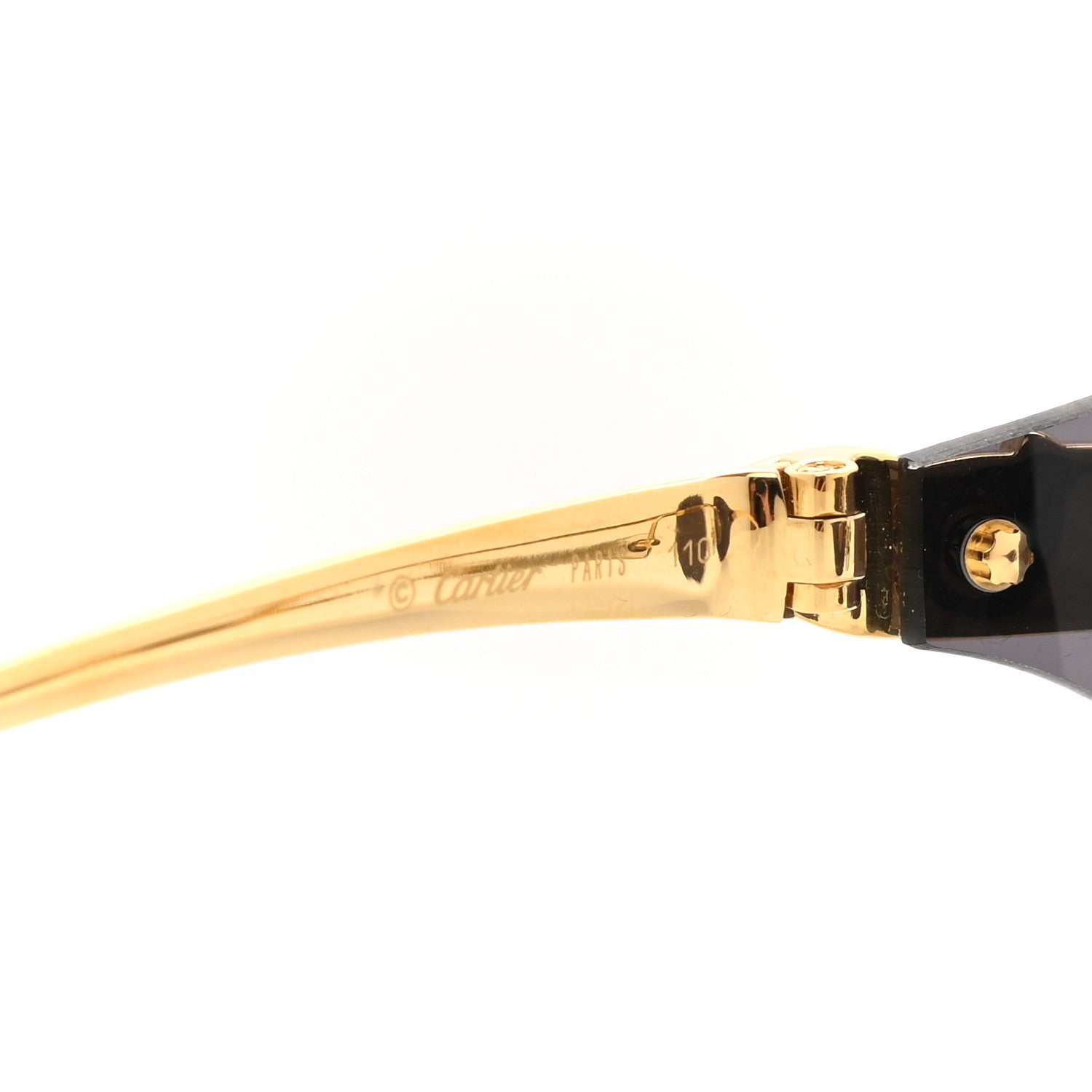 Cartier Panthere De Cartier Rimless Sunglasses Gold 5 of 7