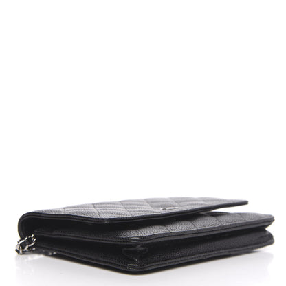 Chanel Caviar Quilted Wallet On Chain WOC Black 4 of 11
