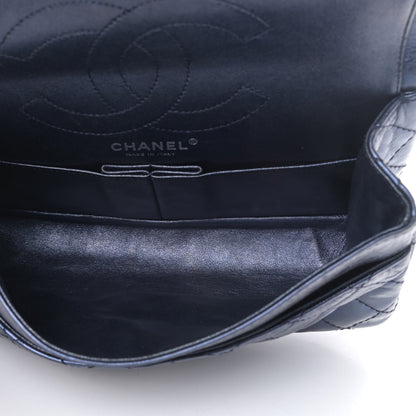 Chanel Metallic Aged Calfskin Quilted 2.55 Reissue 225 Flap Blue 5 of 15