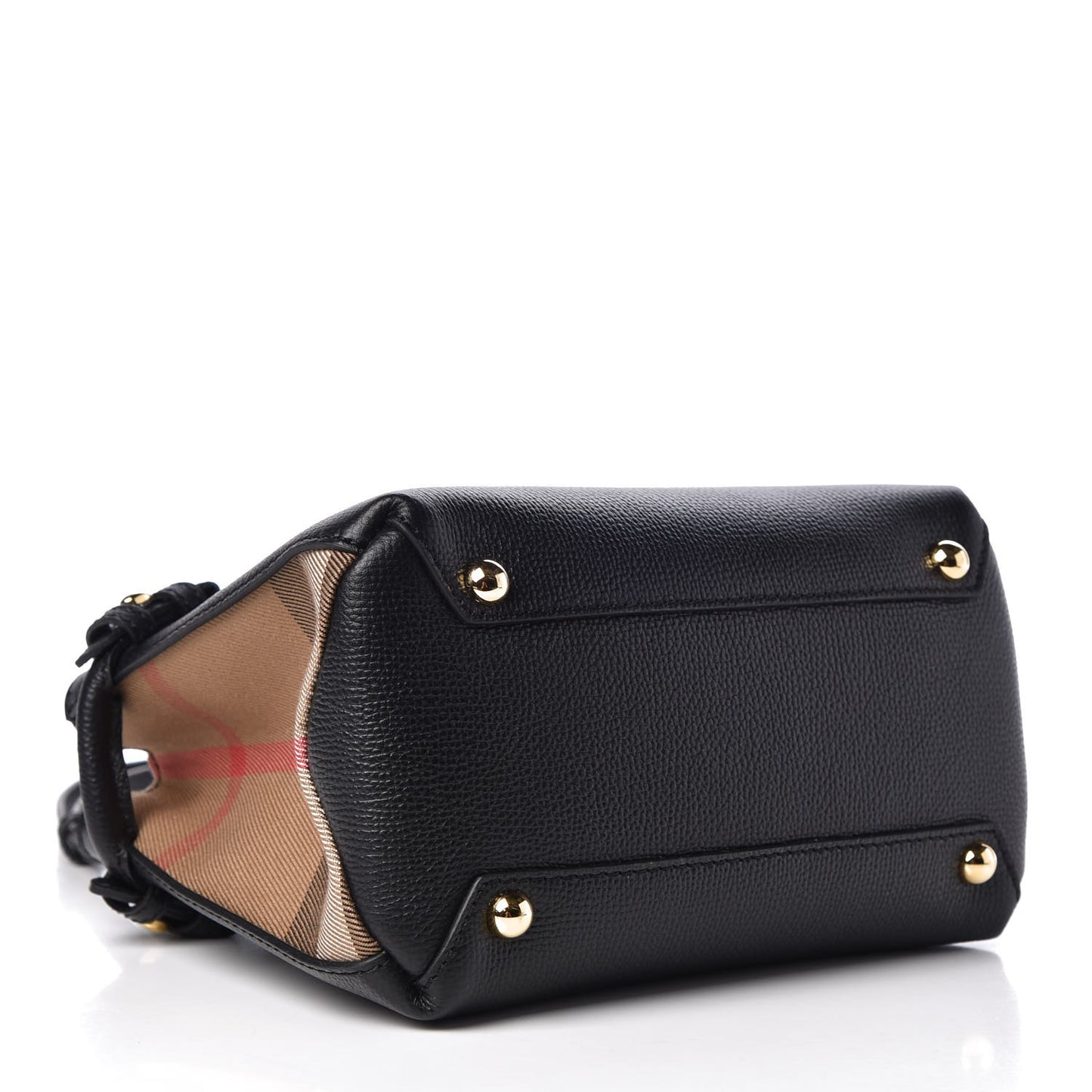 Derby Calfskin House Check Baby Banner Tote Black