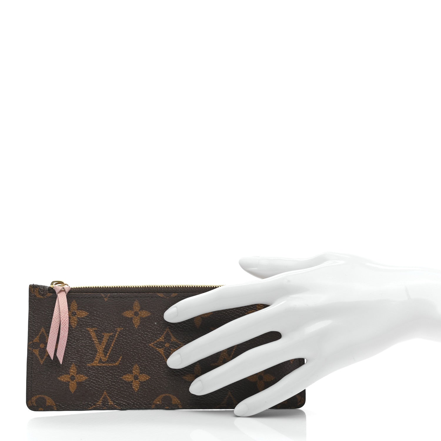 Louis Vuitton Monogram Josephine Wallet Zippered Insert Rose Ballerine 2 of 7
