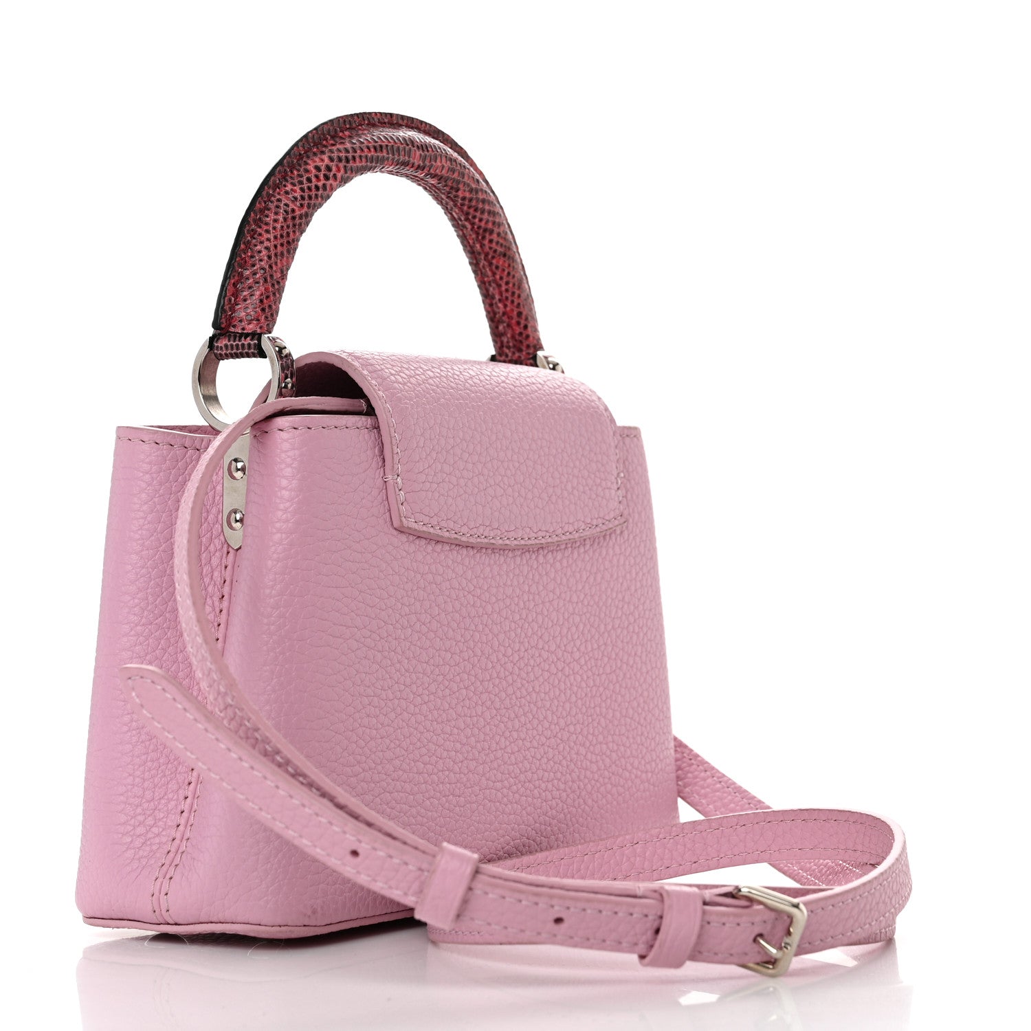 Louis Vuitton Taurillon Ayers Capucines Mini Pink 2 of 11
