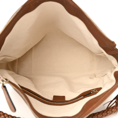 Gucci Monogram Cellarius Calfskin Medium Bella Hobo Beige Ebony Cuir 5 of 14