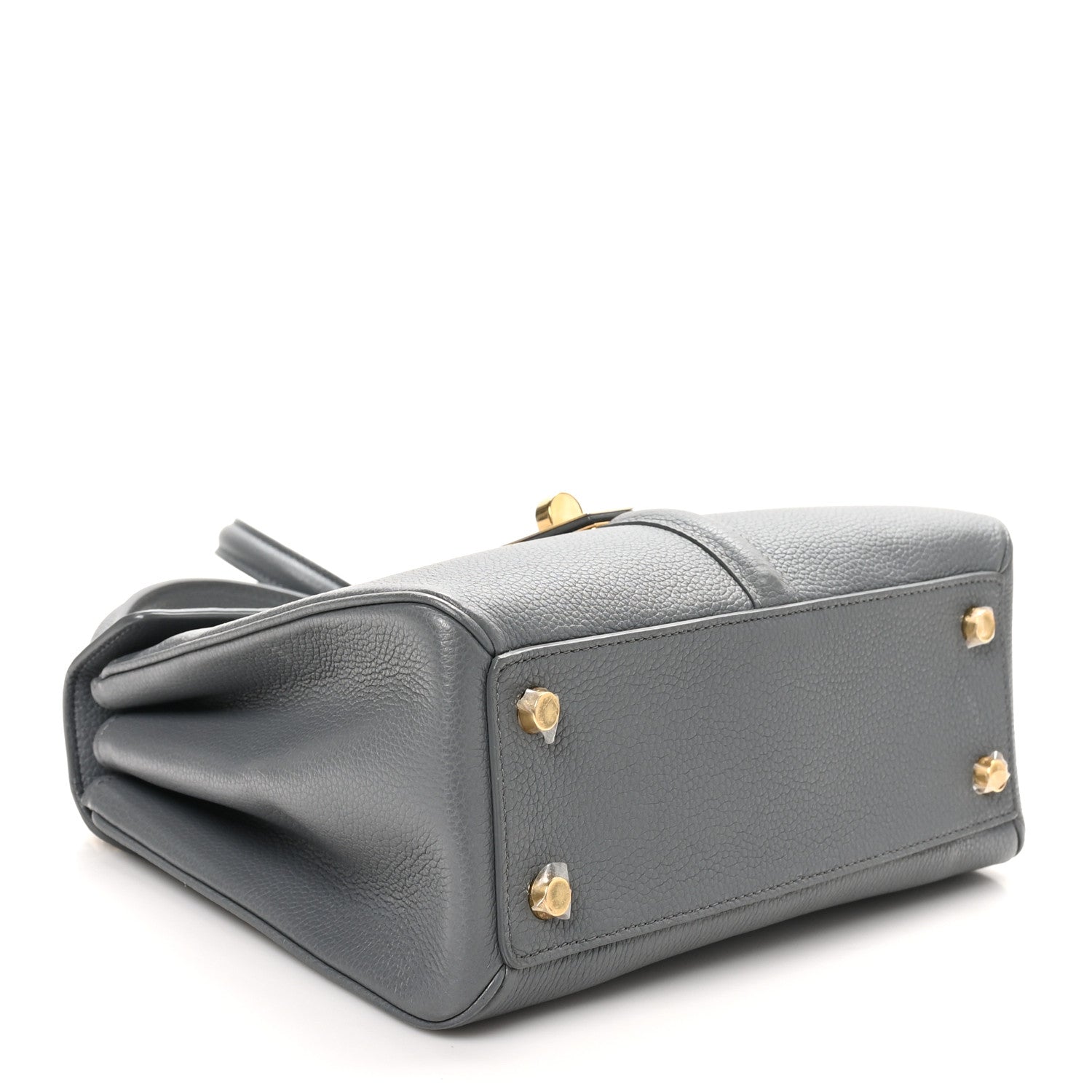 Celine Grained Calfskin Small 16 Top Handle Bag Medium Grey 4 of 9