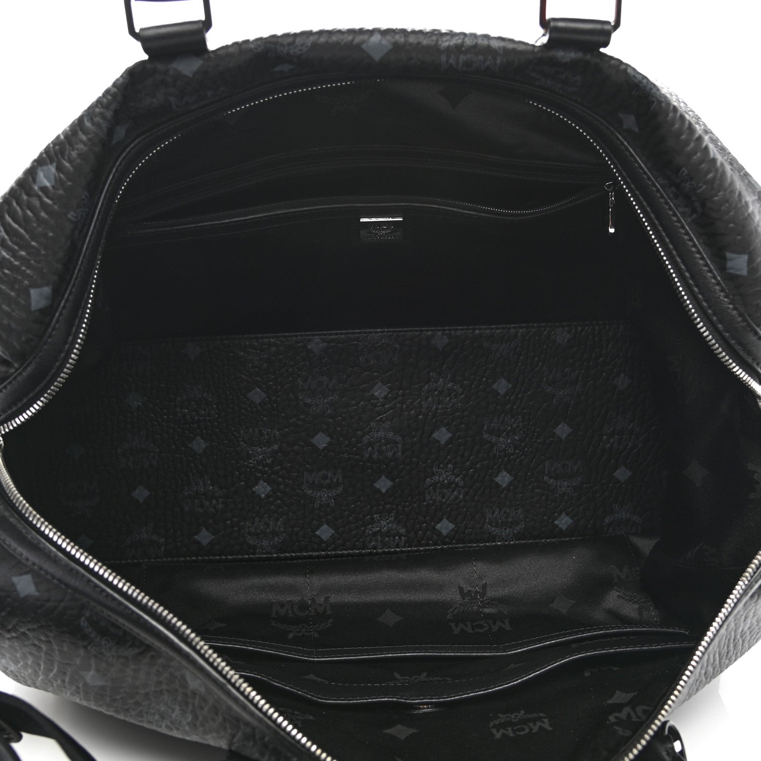 MCM Visetos Medium Traveler Weekender Duffle Bag Black 5 of 11