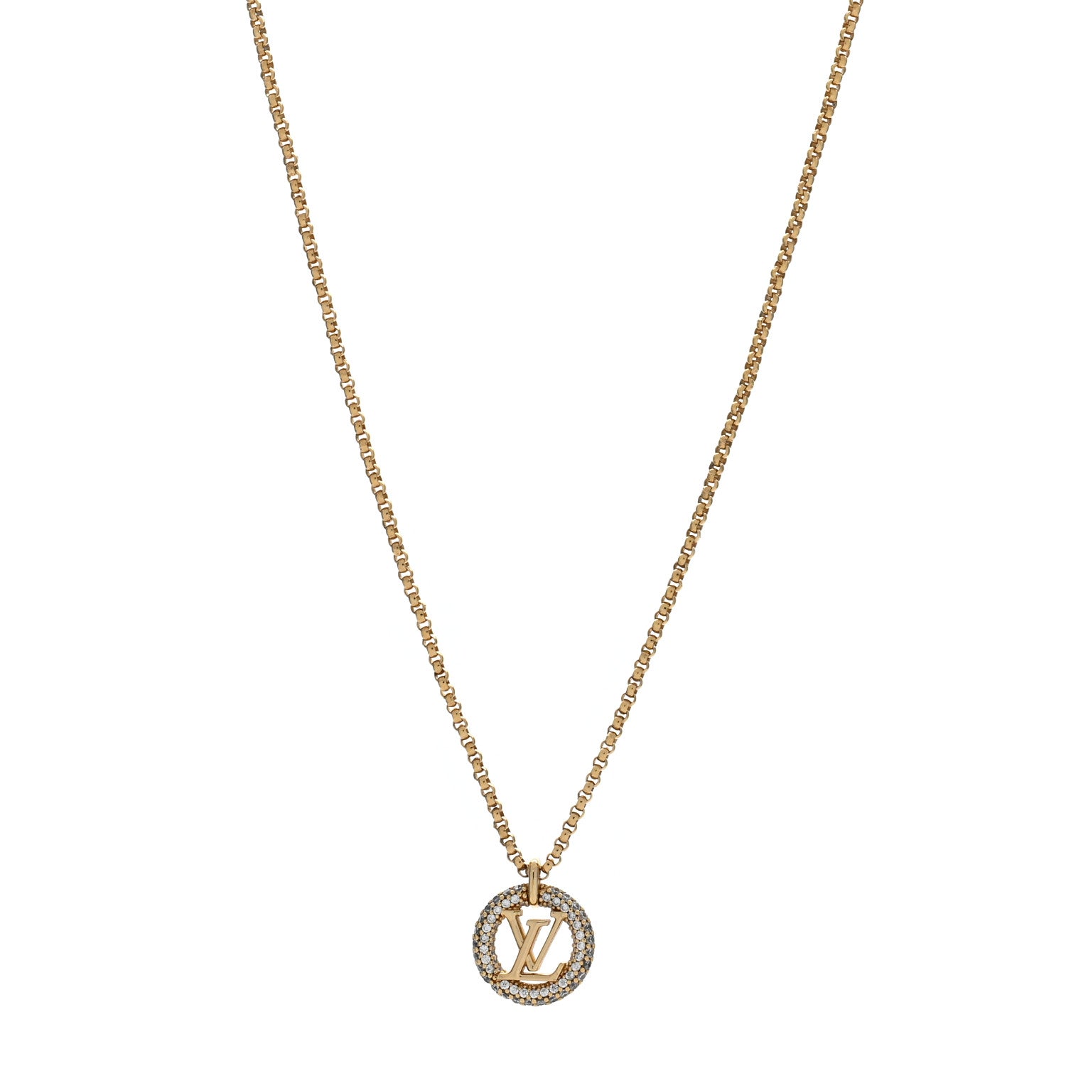 Louis Vuitton Metal Crystal Louise By Night Necklace 1 of 5