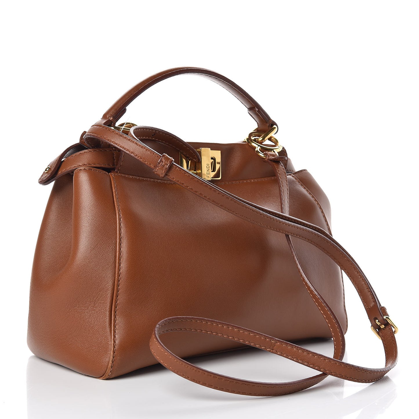 Nappa Mini Peekaboo Iconic Satchel Corteccia