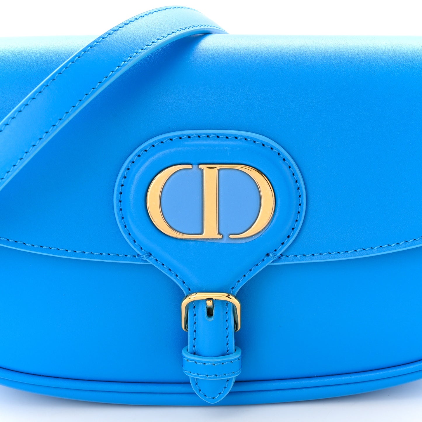 Box Calfskin East West Bobby Bag Reef Blue