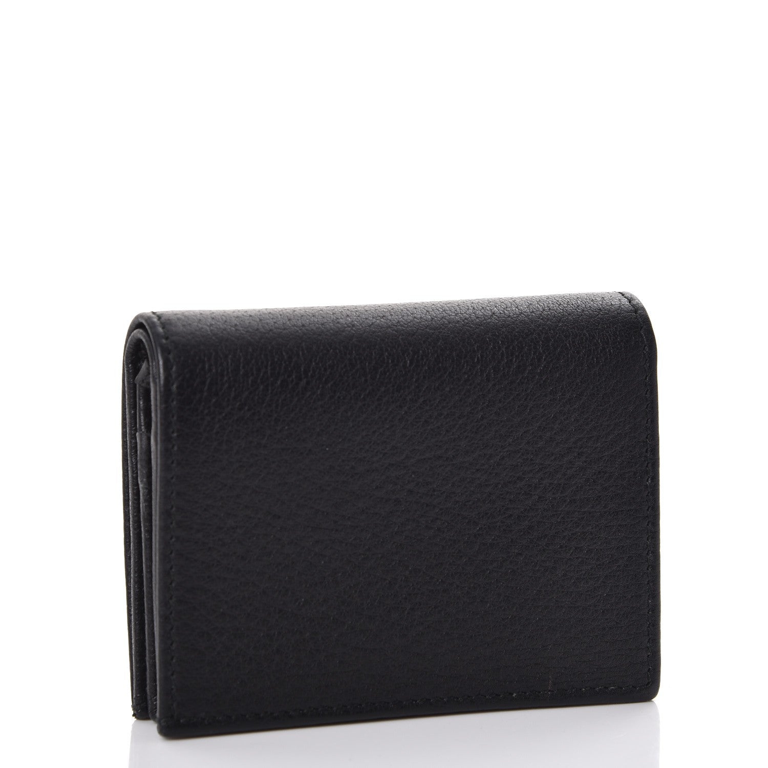 Gucci Calfskin Crystal Double G Card Case Black 3 of 7