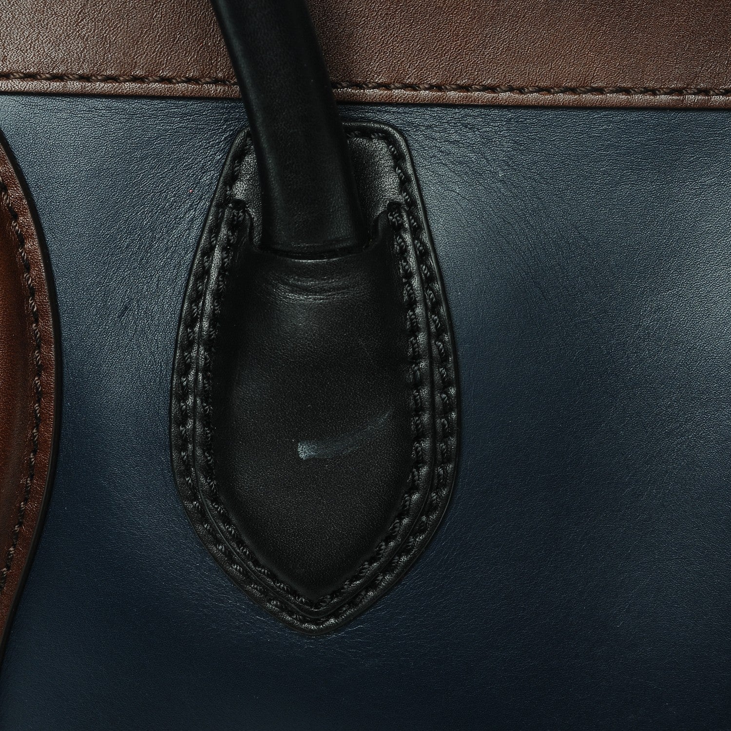 Celine Smooth Calfskin Mini Bi-Color Luggage Navy 8 of 8