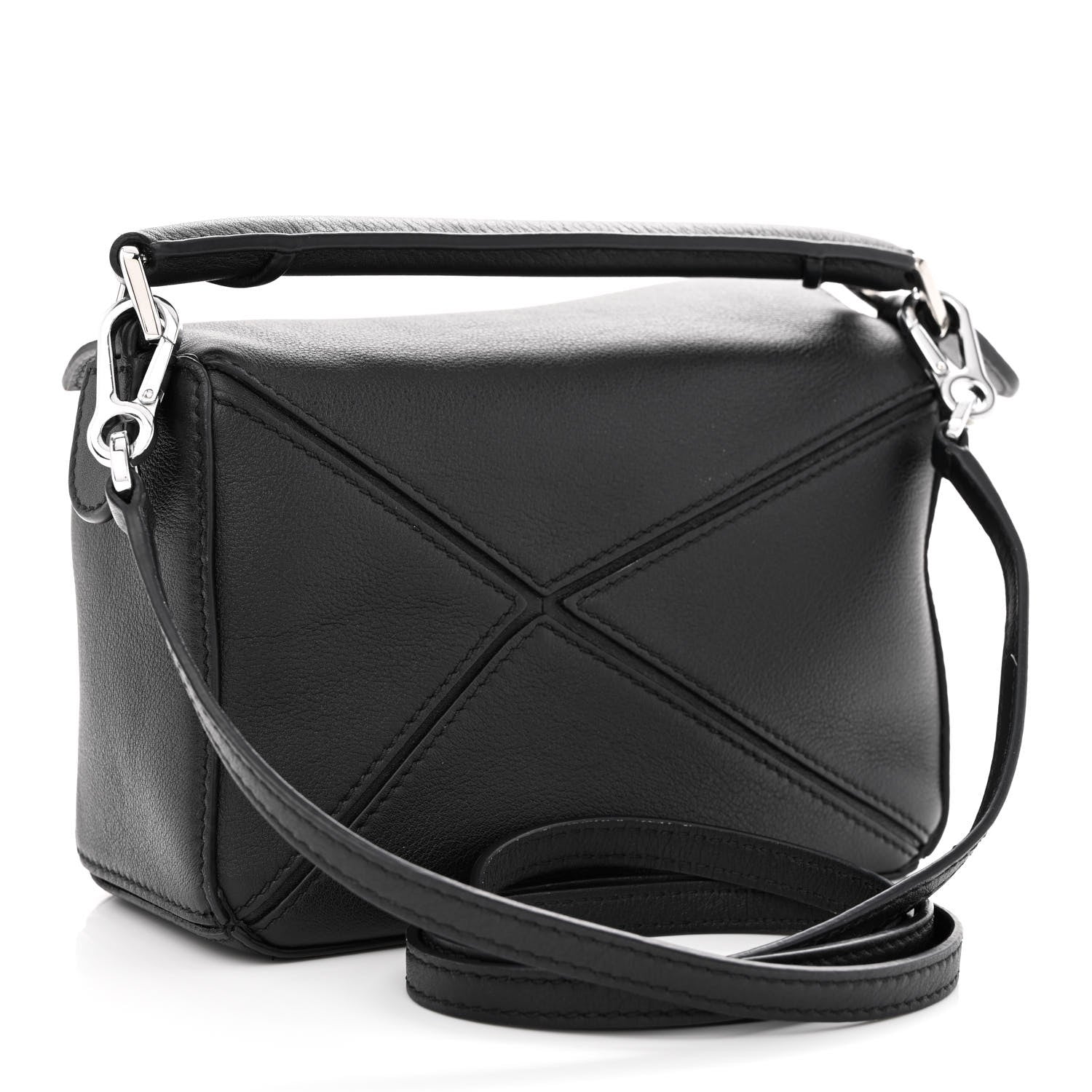 Loewe Calfskin Mini Puzzle Bag Black 3 of 10