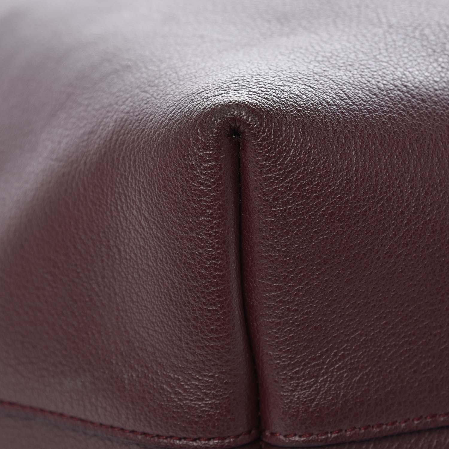 Saint Laurent Calfskin Large Shopping Tote Bordeaux 12 of 12
