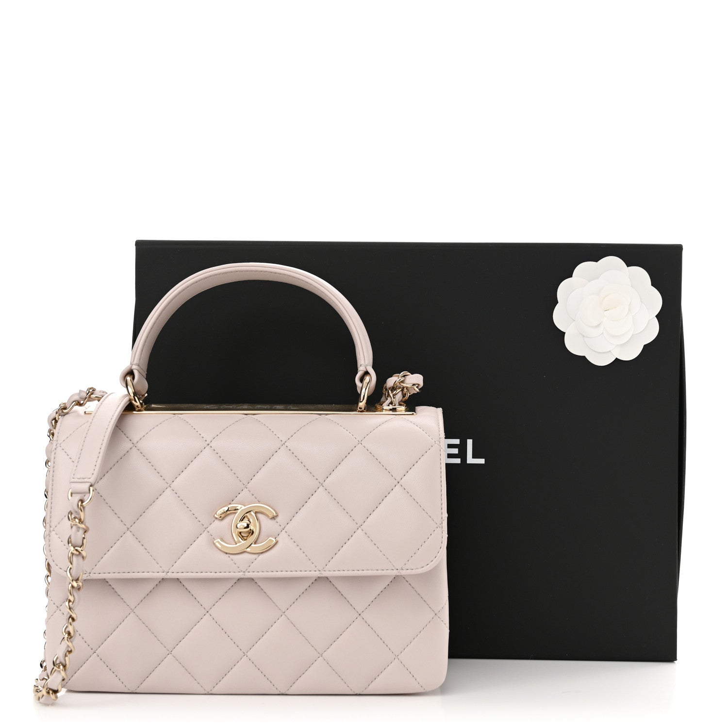 Chanel Lambskin Quilted Small Trendy CC Flap Dual Handle Bag Light Pink 13 of 13