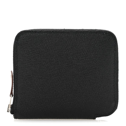 Hermes Epsom Silk'in Compact Wallet Black 1 of 9