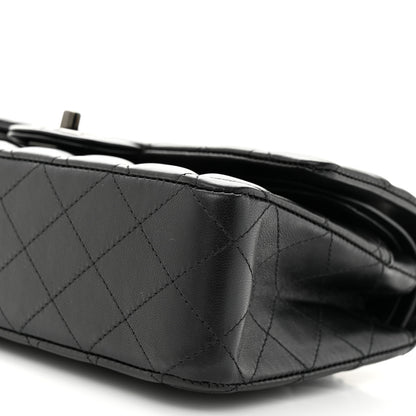 Chanel Lambskin Quilted Medium Double Flap So Black 10 of 11